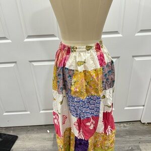 Colorful Patchwork Maxi Skirt